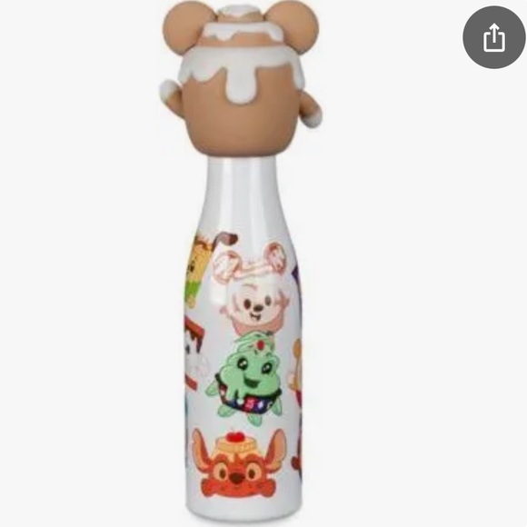 Disney Munchling Water Bottle & Cinnamon Mickey Topper NWOT - Picture 2 of 14